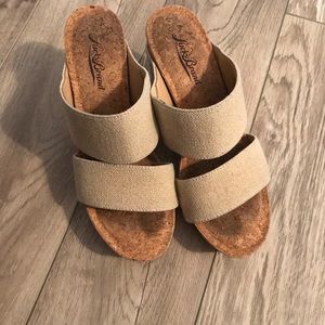 Lucky Brand Two Strap Wedges